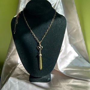 Artisan created; Versatile Ladies long tasseled necklace.